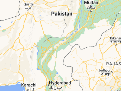 Map showing location of Ādilpur (27.93697, 69.31868)