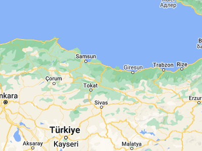 Map showing location of Akkuş (40.79306, 37.01639)