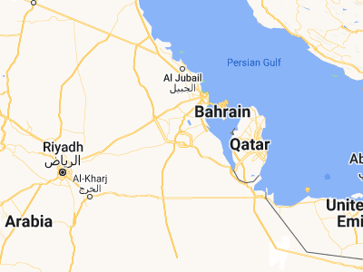 Map showing location of Al Muţayrifī (25.47879, 49.55763)