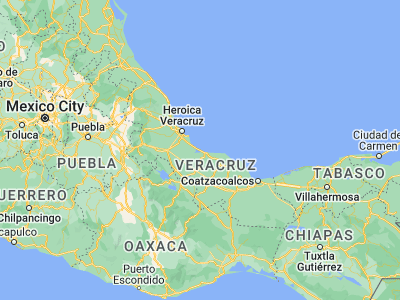 Map showing location of Alvarado (18.77072, -95.76063)