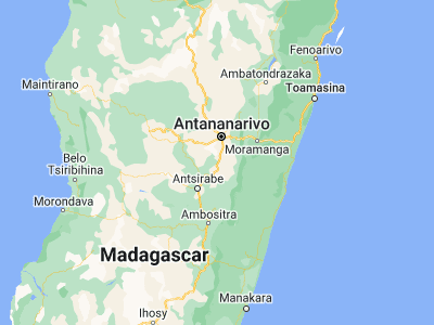 Map showing location of Ambatolampy (-19.38333, 47.41667)