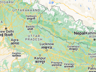 Map showing location of Amethi (28.01667, 81.05)