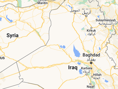 Map showing location of ‘Anat al Qadīmah (34.46934, 41.94224)