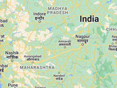 Map showing location of Anjangaon (21.16306, 77.30944)