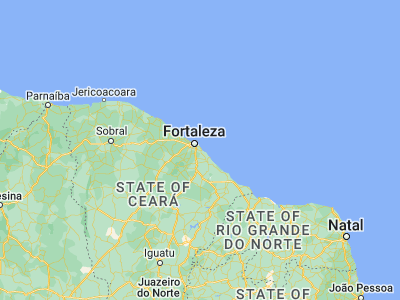 Map showing location of Aquiraz (-3.90139, -38.39111)