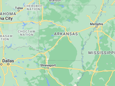 Map showing location of Arkadelphia (34.12093, -93.05378)