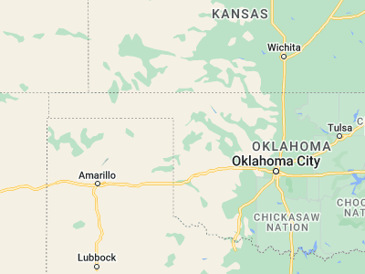 Map showing location of Arnett (36.13504, -99.77484)