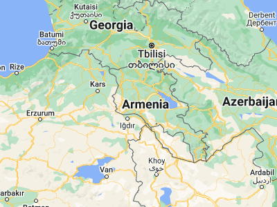 Map showing location of Ashtarak (40.2991, 44.36204)