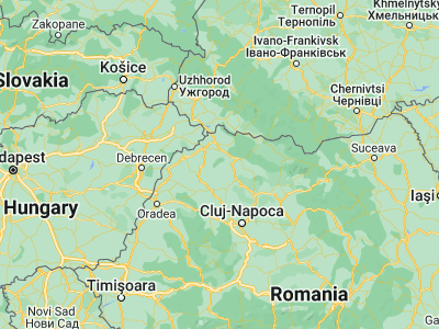 Map showing location of Asuaju de Sus (47.56667, 23.18333)