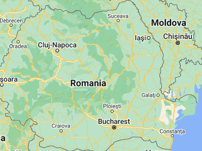 Map showing location of Augustin (46.05, 25.55)