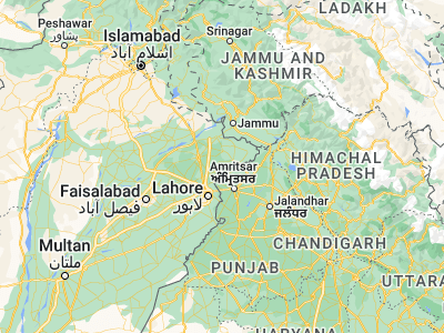 Map showing location of Baddomalhi (31.99283, 74.66834)