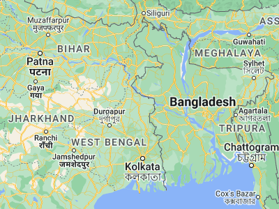 Map showing location of Baharampur (24.10473, 88.25155)