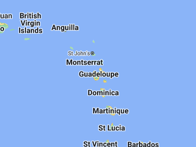 Map showing location of Baie-Mahault (16.26738, -61.58543)