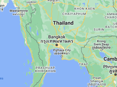 Map showing location of Bang Khen (13.87741, 100.6255)