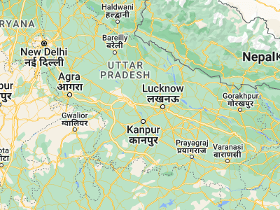 Map showing location of Bāngarmau (26.8912, 80.21149)