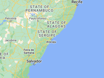 Map showing location of Barra dos Coqueiros (-10.90889, -37.03861)