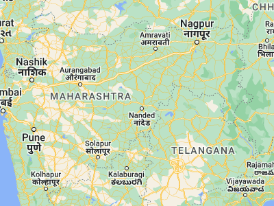 Map showing location of Basmat (19.31667, 77.16667)