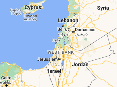 Map showing location of Basmat Tab‘un (32.73656, 35.153)