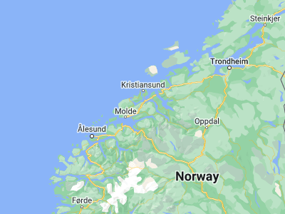 Map showing location of Batnfjordsøra (62.89271, 7.6818)