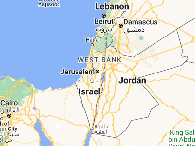 Map showing location of Bayt Jālā (31.71545, 35.18788)