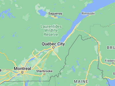 Map showing location of Beaupré (47.04428, -70.89529)