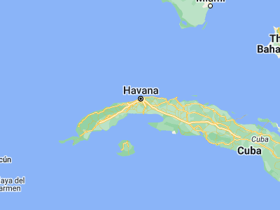 Map showing location of Bejucal (22.92861, -82.38861)