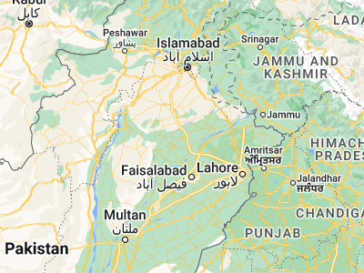 Map showing location of Bhalwāl (32.27204, 72.90425)