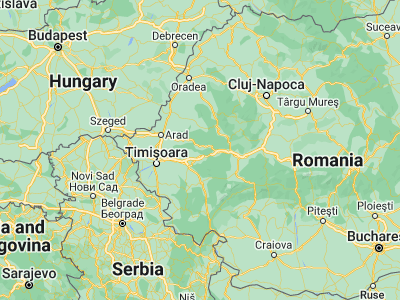 Map showing location of Birchiş (45.96667, 22.16667)