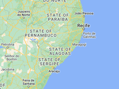 Map showing location of Bom Conselho (-9.16972, -36.67972)