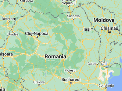 Map showing location of Brădeşti (46.35, 25.35)