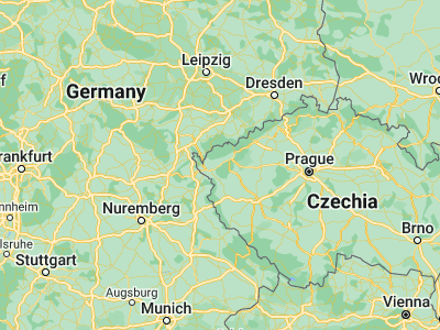 Map showing location of Březová (50.14557, 12.64996)