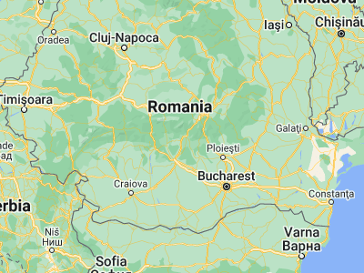 Map showing location of Bughea de Sus (45.3, 25.03333)