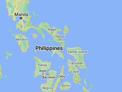 Map showing location of Bulan (12.67139, 123.875)