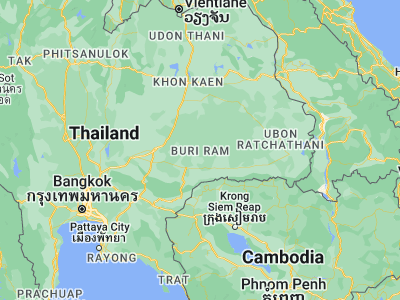 Map showing location of Buriram (14.99433, 103.10392)