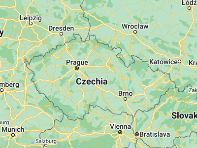 Map showing location of Čáslav (49.91099, 15.38972)