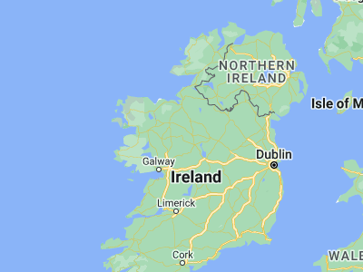 Map showing location of Castlerea (53.76667, -8.5)