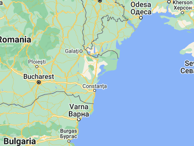 Map showing location of Ceamurlia de Jos (44.73333, 28.71667)