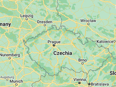 Map showing location of Čelákovice (50.16038, 14.75005)