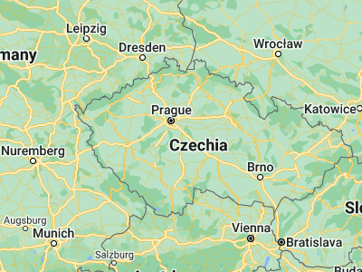 Map showing location of Čerčany (49.85293, 14.70299)