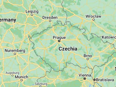 Map showing location of Černošice (49.96008, 14.31979)