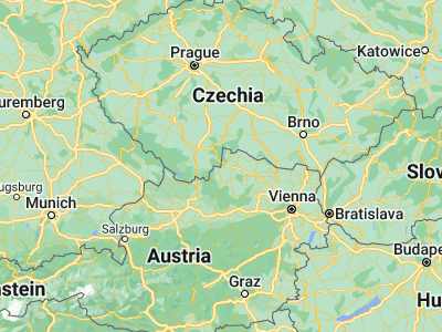 Map showing location of České Velenice (48.76851, 14.96368)