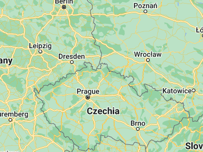 Map showing location of Český Dub (50.66054, 14.99617)