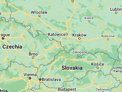 Map showing location of Český Těšín (49.74613, 18.62613)