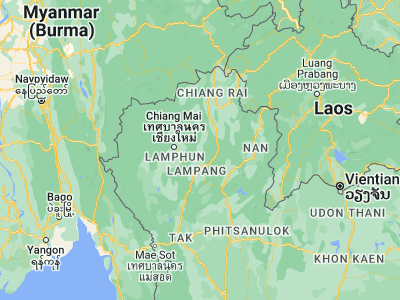 Map showing location of Chae Hom (18.71267, 99.55758)