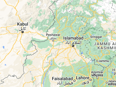 Map showing location of Cherāt (33.82328, 71.89153)