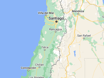 Map showing location of Chimbarongo (-34.7, -71.05)