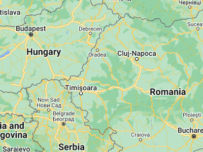 Map showing location of Chisindia (46.28333, 22.1)