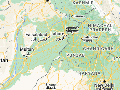 Map showing location of Chūniān (30.96397, 73.98029)