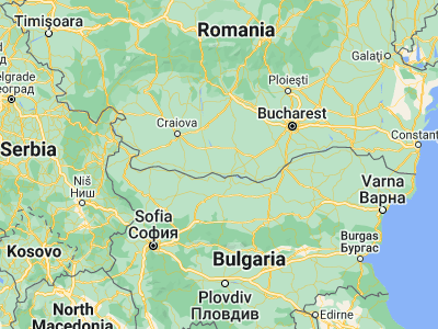 Map showing location of Cilieni (43.9, 24.61667)