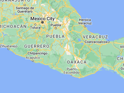 Map showing location of Ciudad de Huajuapam de León (17.80967, -97.77643)